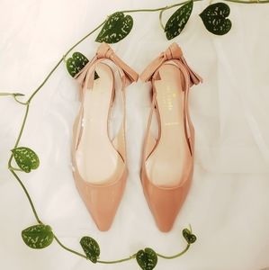 Kate Spade slingback pointy flats